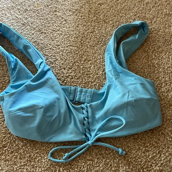 NWOT Aerie Light Blue High Waisted Bikini - Picture 4 of 6